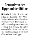 Gertrud von der Lippe auf der Bühne Gertrud von der Lippe auf der Bühne