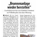 Brunnenanlage wieder herstellen Brunnenanlage wieder herstellen