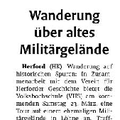 Wanderung über altes Militärgelände Wanderung über altes Militärgelände