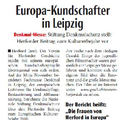 Europa-Kundschafter in Leipzig Europa-Kundschafter in Leipzig