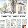 Herfords Abtei - jünger als vermutet Herfords Abtei - jünger als vermutet