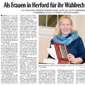 Als Frauen in Herford für ihr Wahlrecht kämpften Als Frauen in Herford für ihr Wahlrecht kämpften