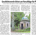 Geschichtsverein bittet um Vorschlag für Pöppelmann-Preis