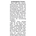 Archäologisches Fenster