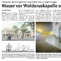 Mauer vor der Wolderuskapelle soll bleiben Mauer vor der Wolderuskapelle soll bleiben