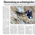 Überraschung an archäologischer Ausgrabung Überraschung an archäologischer Ausgrabung