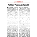 Wirklich? Pusinna als Vorbild? Wirklich? Pusinna als Vorbild?