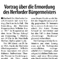 Vortrag über die Ermordung des Herforder Bürgermeisters Vortrag über die Ermordung des Herforder Bürgermeisters