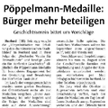Pöppelmann-Medaille: Bürger mehr beteiligen