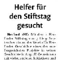 Helfer für den Stiftstag gesucht Helfer für den Stiftstag gesucht