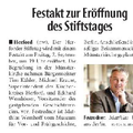 Festakt zur Eröffnung des Stiftstages Festakt zur Eröffnung des Stiftstages