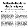 Arztfamilie Budde vor der Zerreißprobe Arztfamilie Budde vor der Zerreißprobe