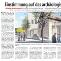 Einstimmung auf das archäologische Fenster Einstimmung auf das archäologische Fenster