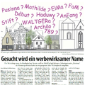 Gesucht wird ein werbewirksamer Name Gesucht wird ein werbewirksamer Name