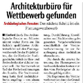 Architekturbüro für Wettbewerb gefunden Architekturbüro für Wettbewerb gefunden