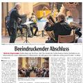 Beeindruckender Abschluss Beeindruckender Abschluss