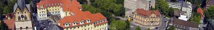 Luftbild der Altstadt von Herford