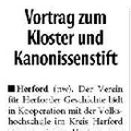 Vortrag Kloster und Kanonissenstift Vortrag Kloster und Kanonissenstift