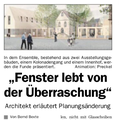 Architekt erläutert Planungsänderung