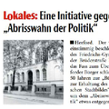 Eine Initiative gegen den "Abrisswahn der Politik" Eine Initiative gegen den "Abrisswahn der Politik"
