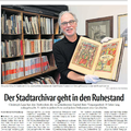 Der Stadtarchivar geht in den Ruhestand Der Stadtarchivar geht in den Ruhestand