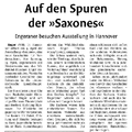 Auf den Spuren der "Saxones" Auf den Spuren der "Saxones"