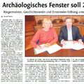 Archäologisches Fenster soll 2020 stehen Archäologisches Fenster soll 2020 stehen
