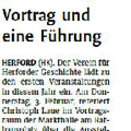Vortrag und eine Führung Vortrag und eine Führung