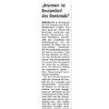 Brunnen ist Bestandteil des Denkmals Brunnen ist Bestandteil des Denkmals